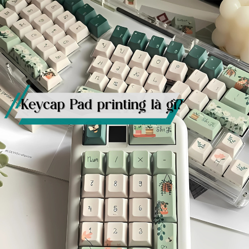 Keycap Pad printing là gì? So sánh Pad printing và kiểu in keycap khác