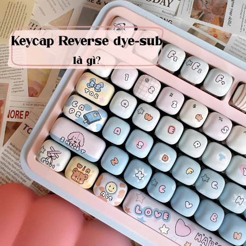 Keycap Reverse dye-sub là gì? So sánh Reverse dye-sub và kiểu in keycap khác