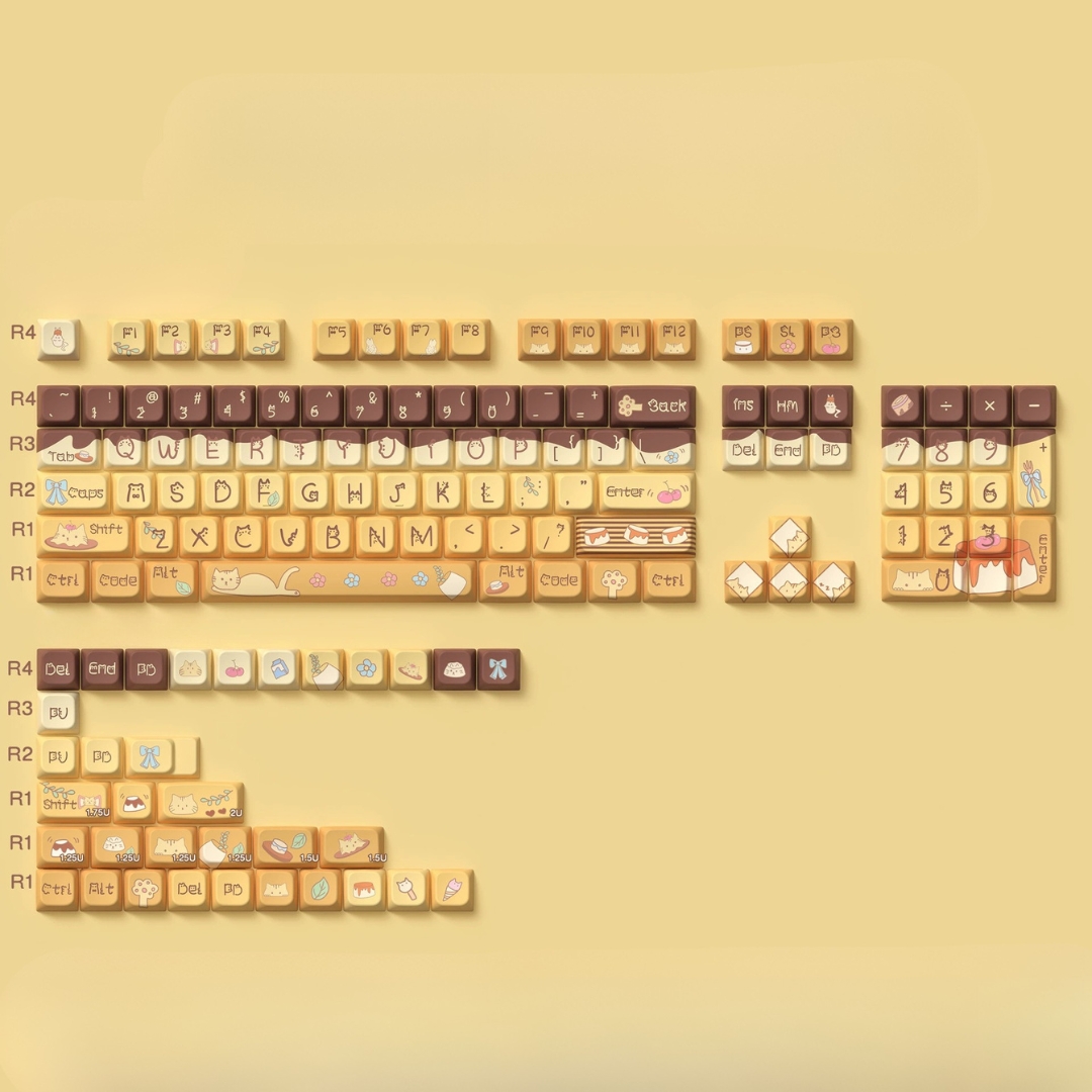 Keycap Pudding Cat