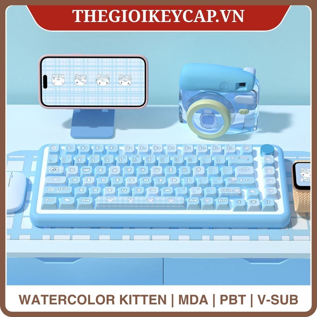 Keycap Watercolor Kitten
