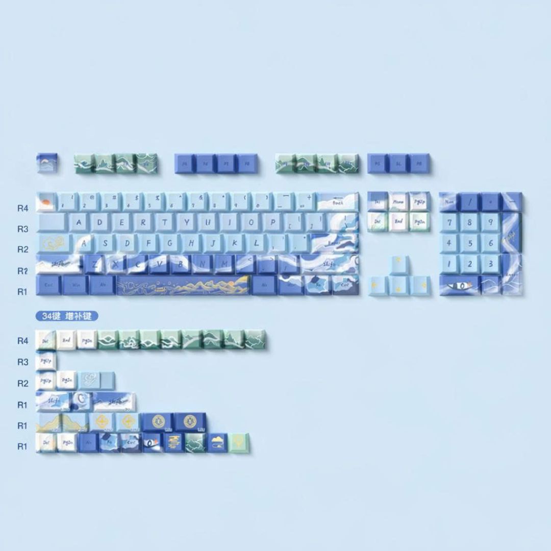 Keycap Lake Light Mountain Color Original